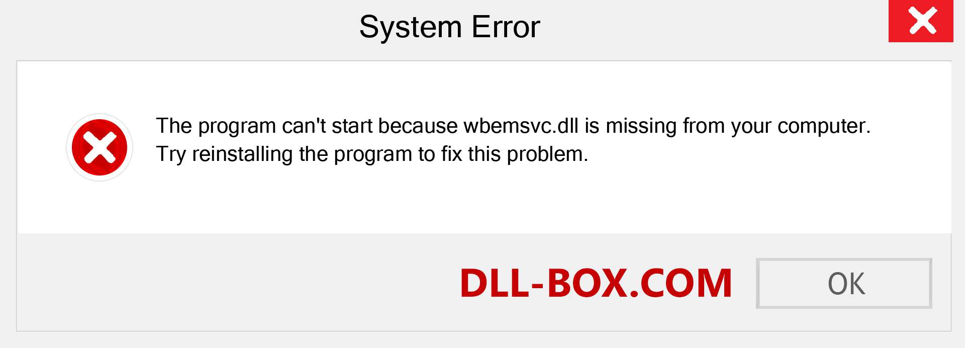  wbemsvc.dll file is missing?. Download for Windows 7, 8, 10 - Fix  wbemsvc dll Missing Error on Windows, photos, images